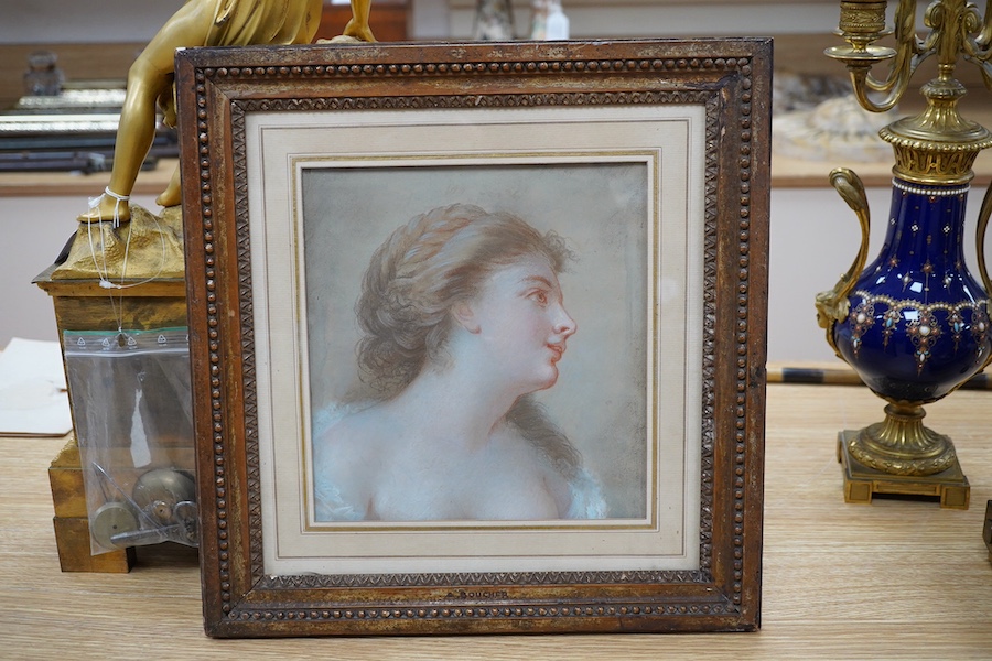 Old master style, 19th century, pastel on paper, Portrait of a lady, unsigned, 33 x 22cm. Condition - fair to good